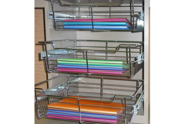 Organizational storage baskets