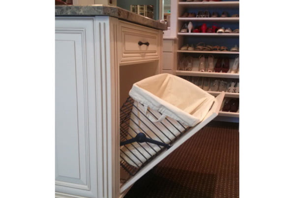tilt out laundry basket