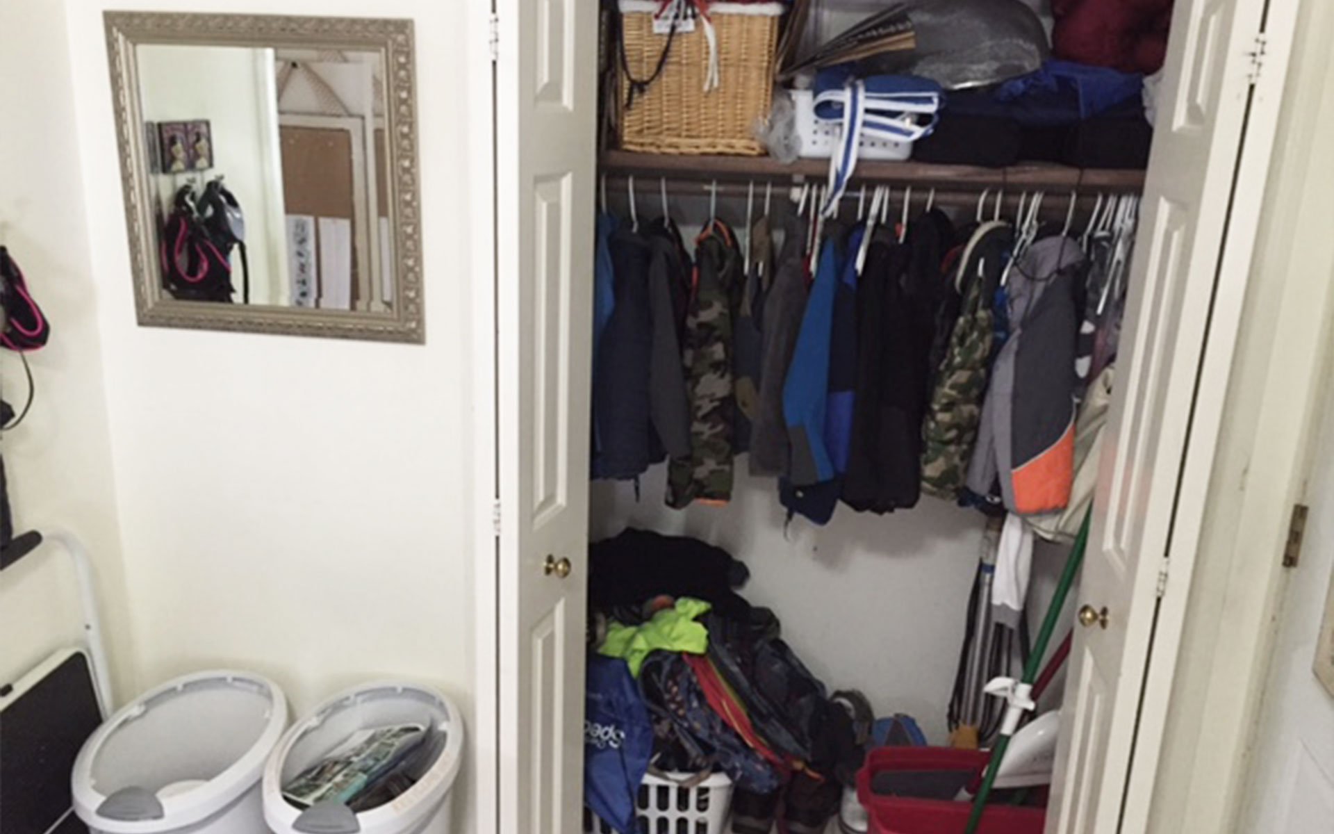 St Louis Laundry Room Organization before and after