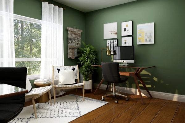 scandinavian office decor
